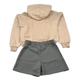 Shopart Completo 2 Pezzi Felpa-Gonna Beige per Bambina SAJSW000640 BEIGE SHOPART 