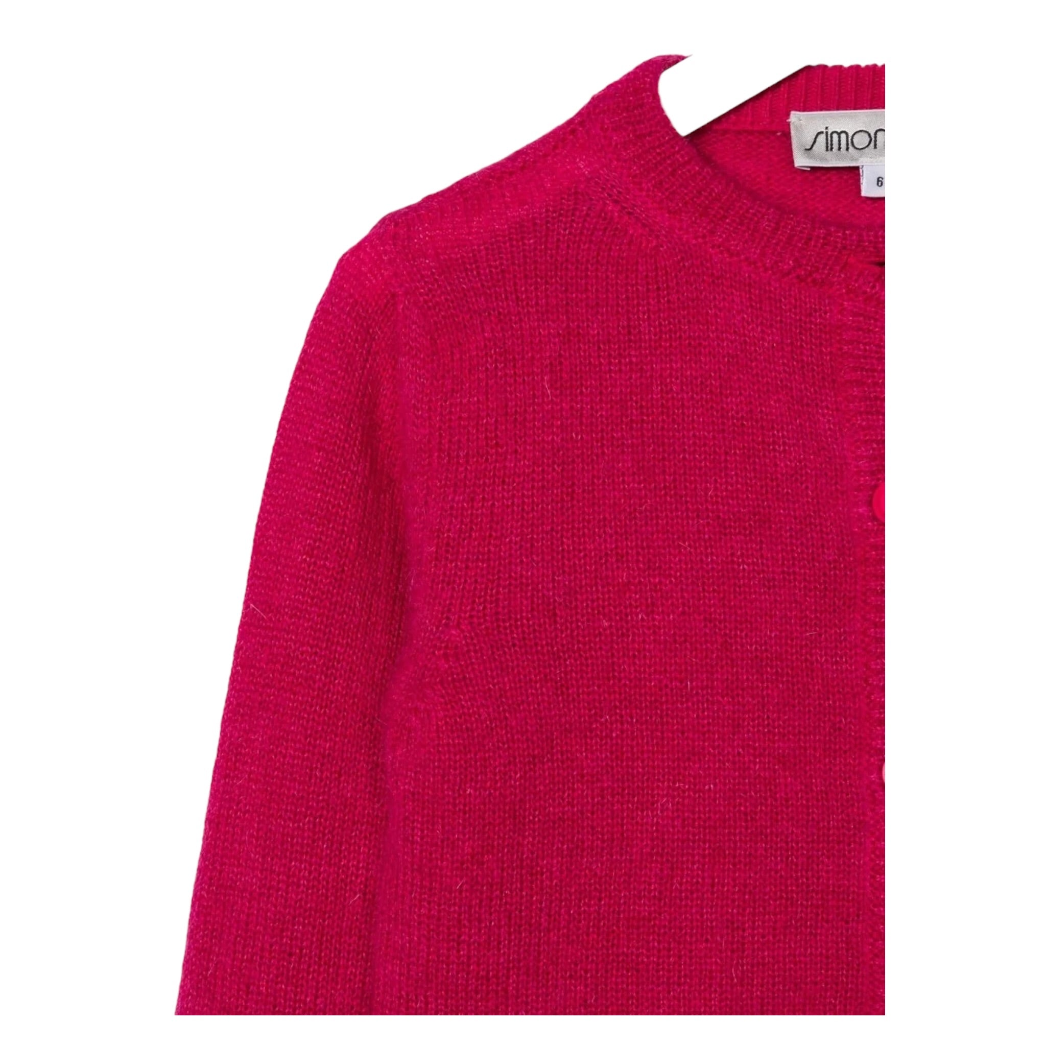 Simonetta Cardigan Tint Uita Fuxia per Neonata SV9A40 FUXIA SIMONETTA 