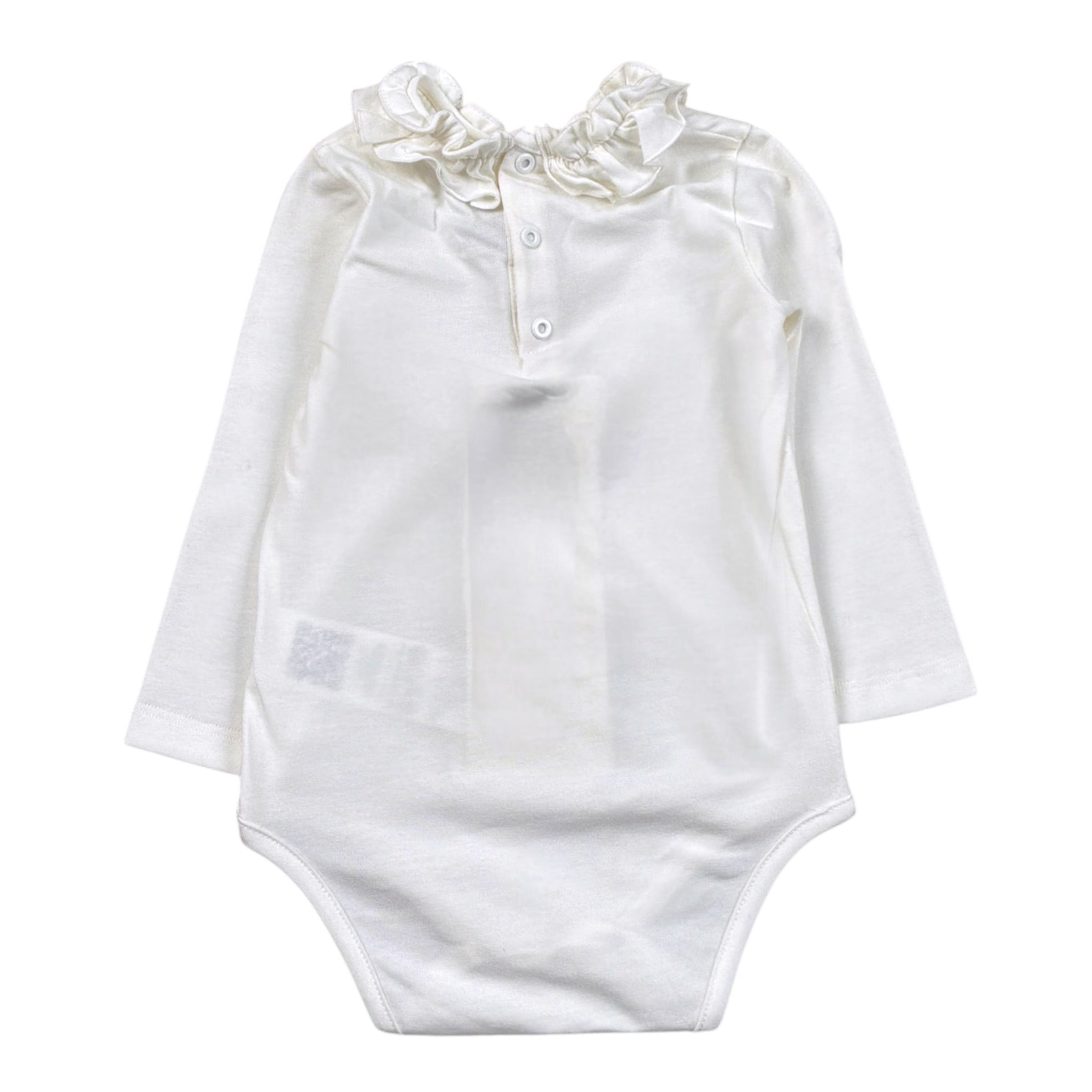 Simonetta Body tinta unita con Colletto Bianco per Neonata SVA000 BIANCO SIMONETTA 