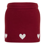 Simonetta Gonna tinta unita con Ricami Rosso per Bambina SX7A11E0227 ROSSO SIMONETTA 