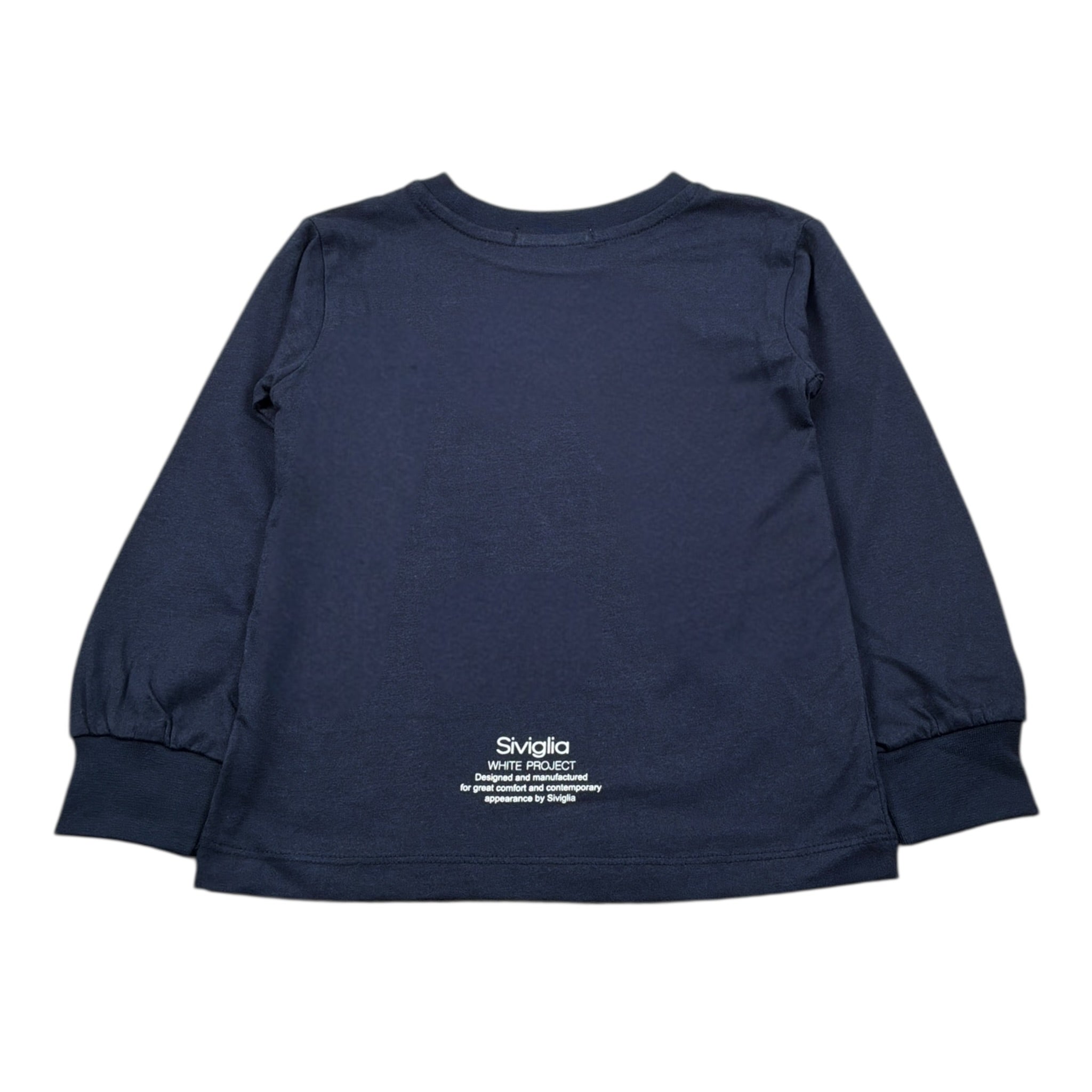 Siviglia Shirt Girocollo tinta unita Blu per Bambino SVBTS00711 BLU SIVIGLIA 