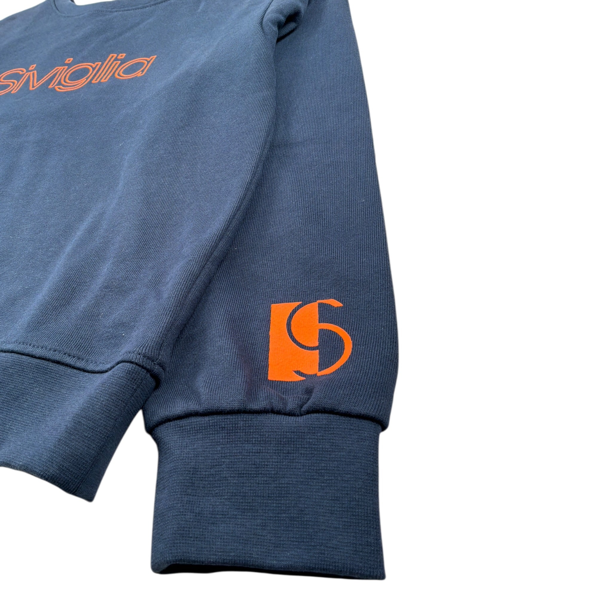 Siviglia Felpa Chiusa Girocollo tinta unita con Logo Blu per Bambino SVJST00302 BLU SIVIGLIA 