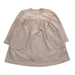Snug Abito tinta unita con Fantasia A Righe Beige per Neonata 930AP5W094G23 BEIGE SNUG 