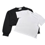 So Twee By Miss Grant Set 2Pz Felpa-T-Shirt Bicolore Bianco/Nero per Bambina ST0138 BIANCO/NERO SO TWEE BY MISS GRANT 