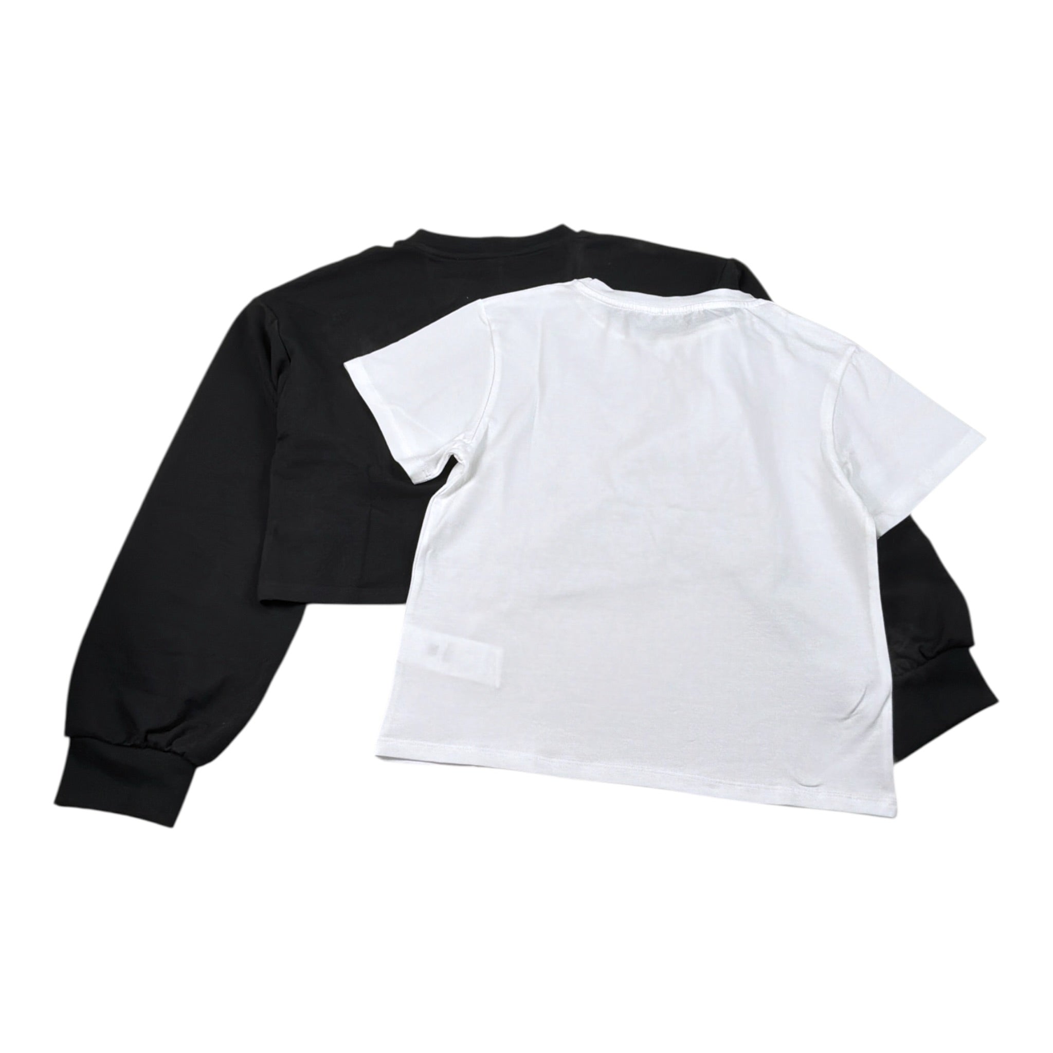 So Twee By Miss Grant Set 2Pz Felpa-T-Shirt Bicolore Bianco/Nero per Bambina ST0138 BIANCO/NERO SO TWEE BY MISS GRANT 