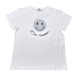 Soo Twee T-Shirt tinta unita con Stampa Bianco per Bambina ST0143 BIANCO SOO TWEE 