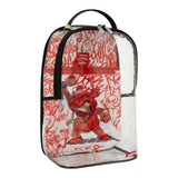 Sprayground Zaino Trasparente con Stampe Rosso per Bambino 910B776 ROSSO SPRAYGROUND 