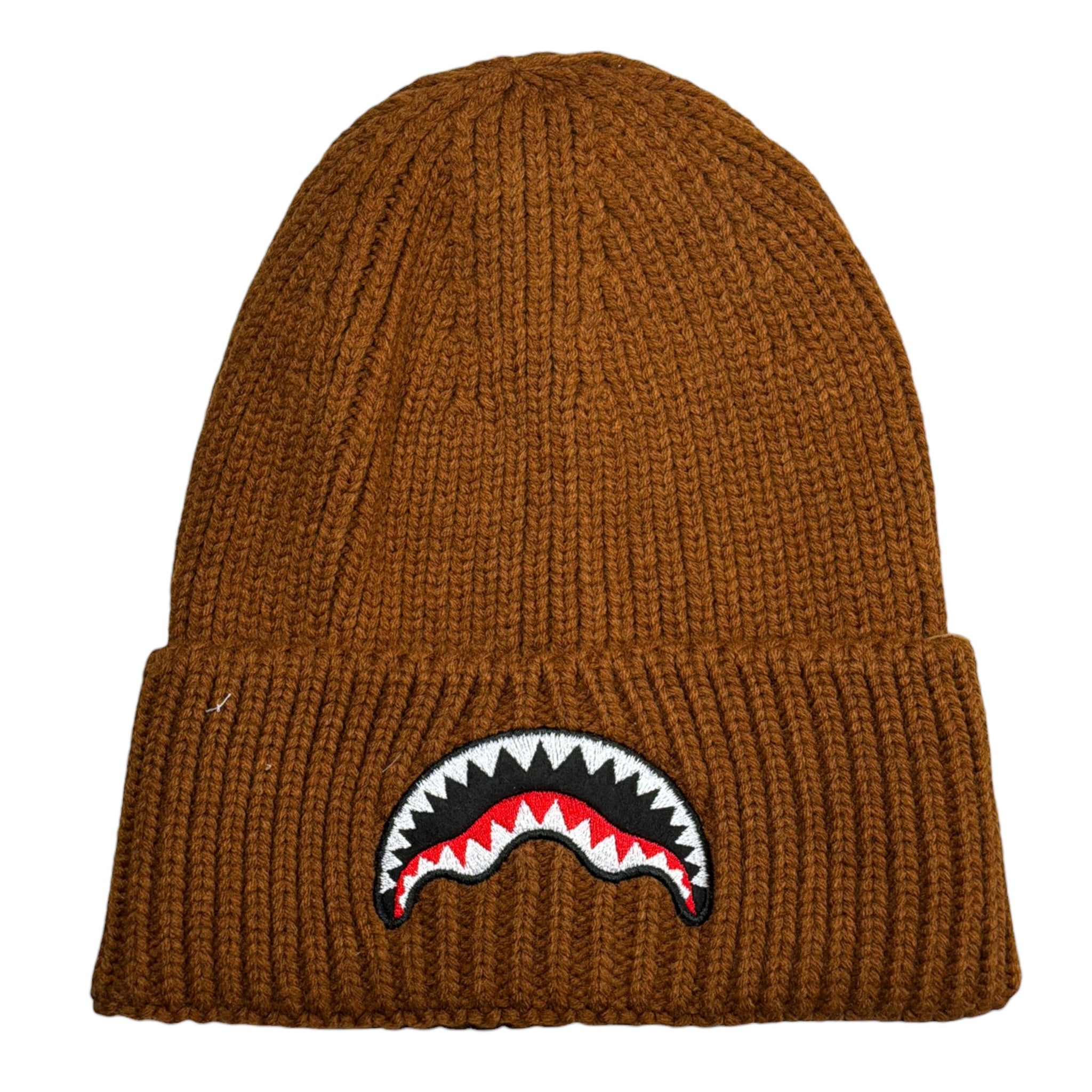 Sprayground Cappello tinta unita con Logo Cammello per Bambino SP15011BROWN CAMMELLO SPRAYGROUND 