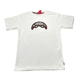 Sprayground T-Shirt Girocollo tinta unita con Stampa Bianco per Bambino SPY1139WHT BIANCO SPRAYGROUND 