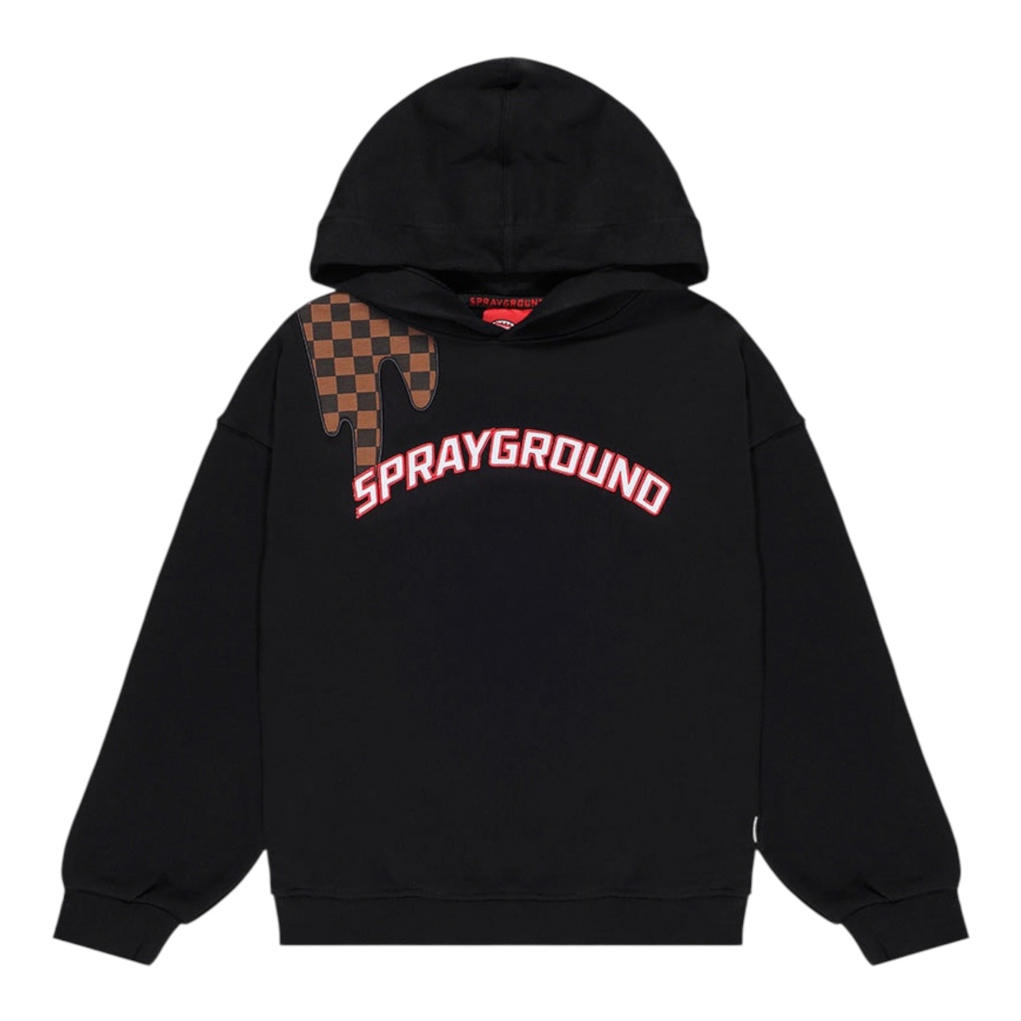 Sprayground Felpa tinta unita con Cappuccio E Stampa Nero per Bambino SPY1265G NERO SPRAYGROUND 