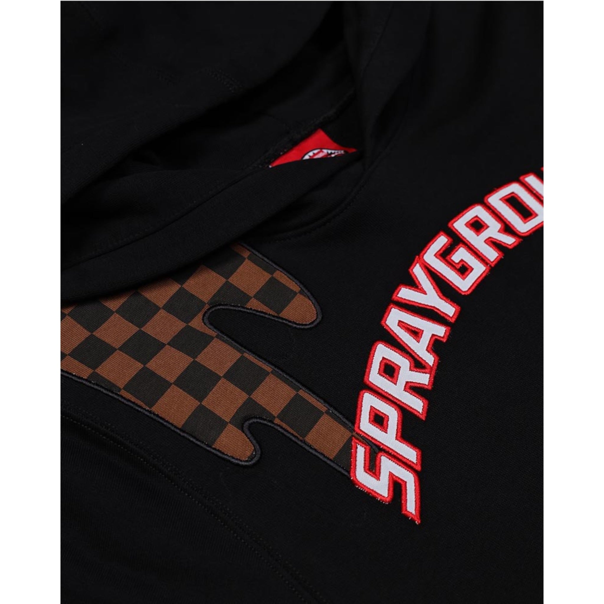 Sprayground Felpa tinta unita con Cappuccio E Stampa Nero per Bambino SPY1265G NERO SPRAYGROUND 