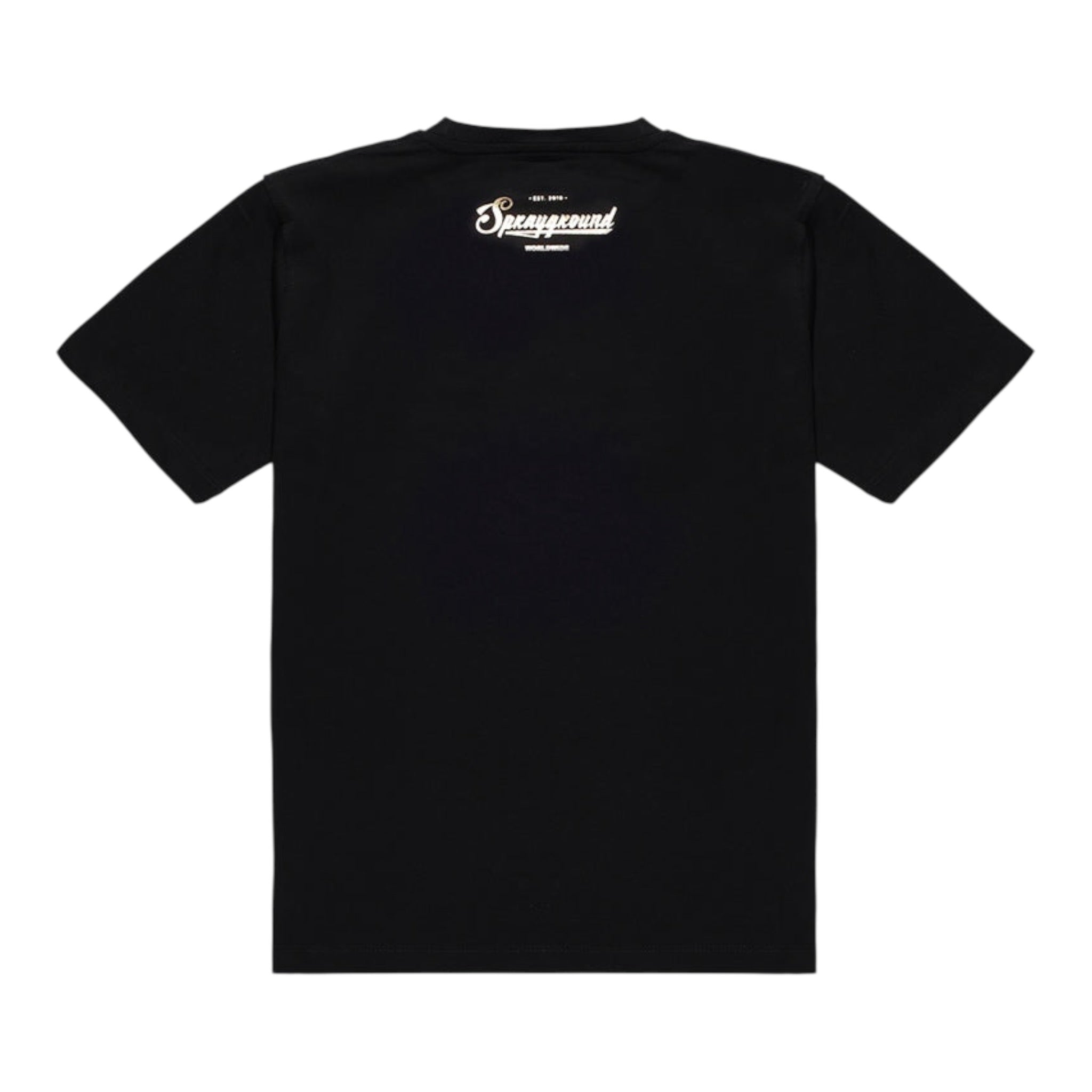 Sprayground T-Shirt tinta unita con Stampa Nero per Bambino SPY1366BLK NERO SPRAYGROUND 