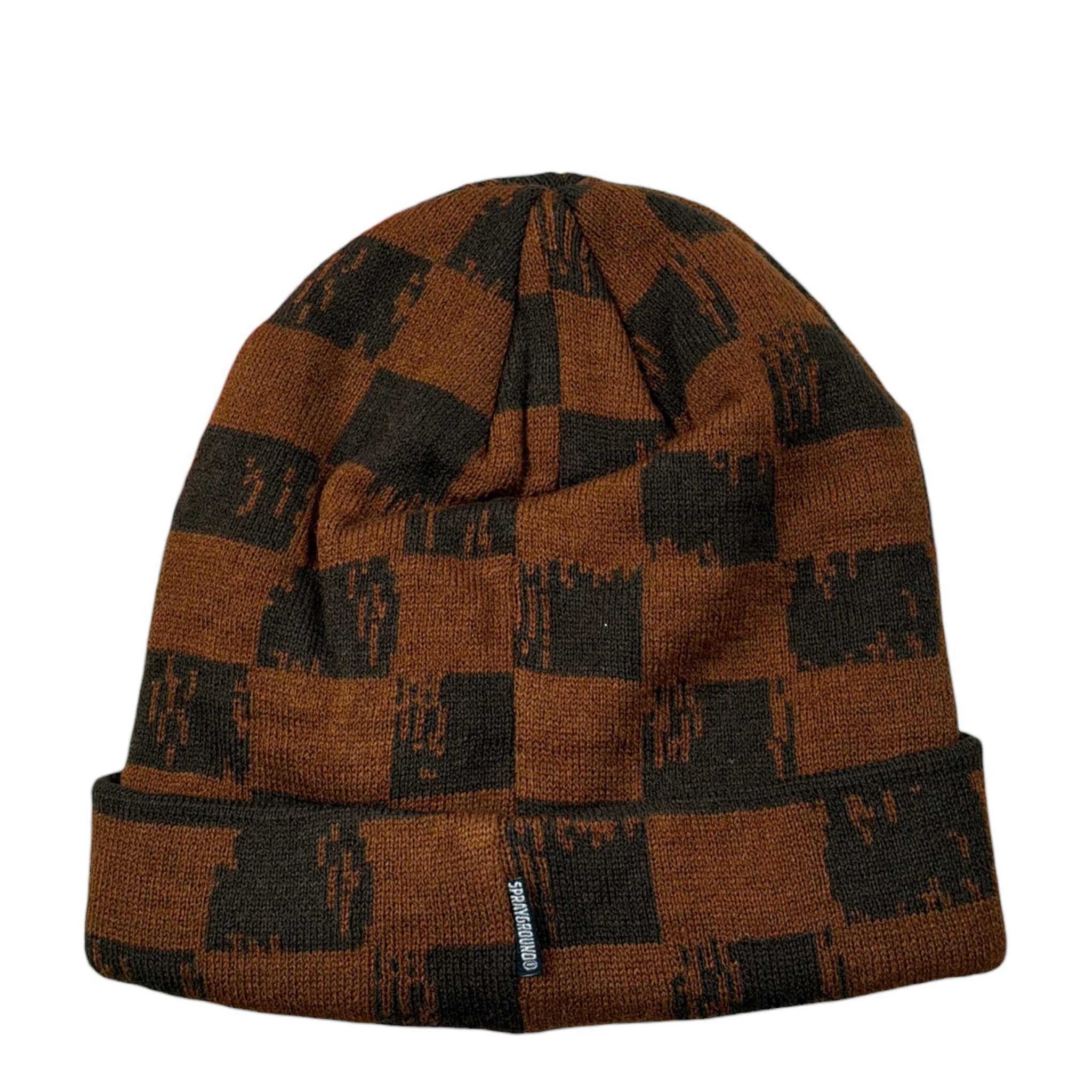 Sprayground Cappello tinta unita con Logo Marrone per Bambino SPY15010GREY MARRONE SPRAYGROUND 