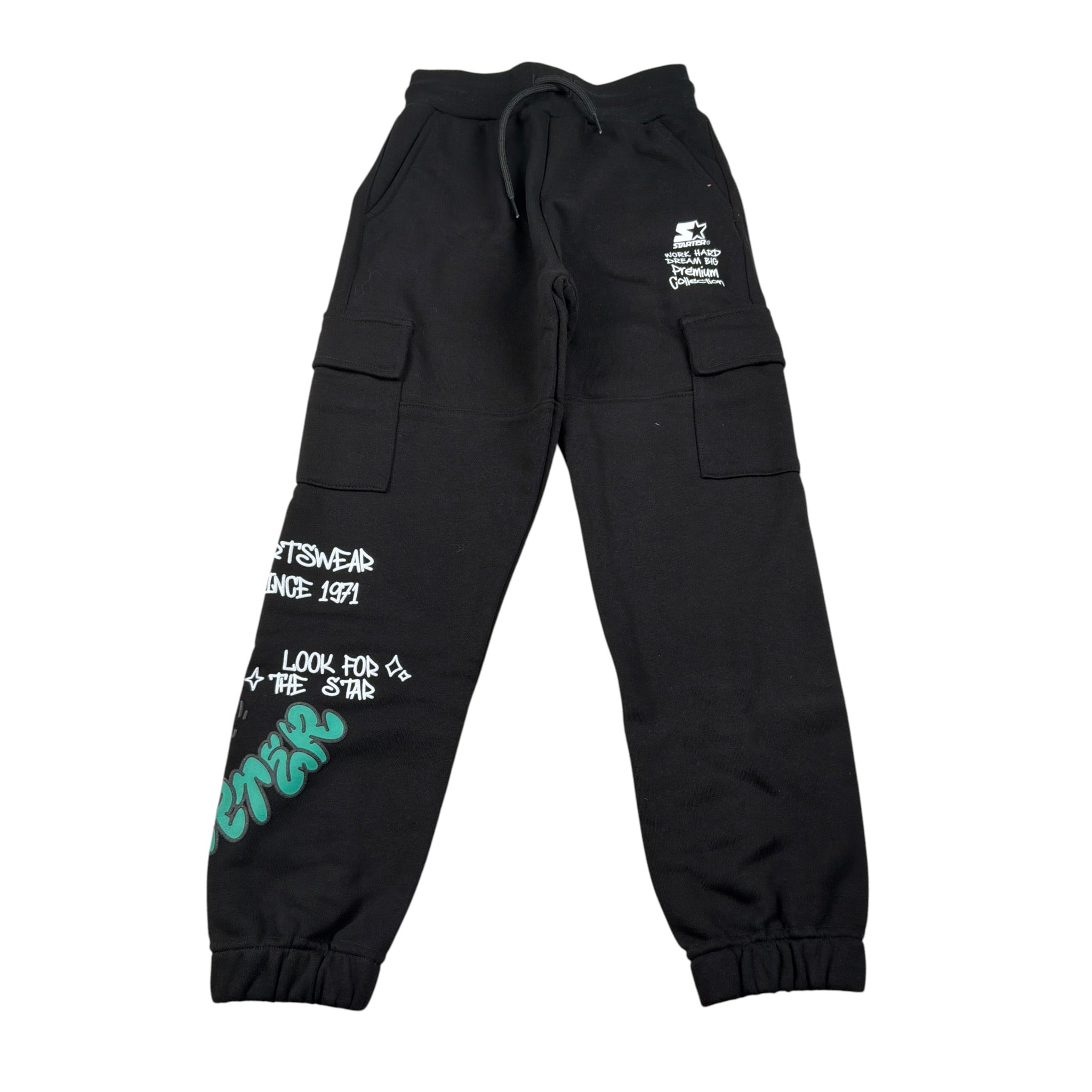 Starter Pantalone Tuta tinta unita Nero per Bambino 1531 NERO STARTER 