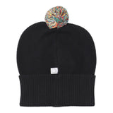 Stella Mccartney Cappello tinta unita con Pon Pon Nero per Neonato TT0557 NERO STELLA McCARTNEY 