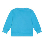 Stella Mccartney Felpa Chiusa Girocollo tinta unita con Stampa Azzurro per Neonato TV4600 AZZURRO STELLA McCARTNEY 