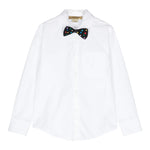 Stella Mccartney Camicia Manica Lunga tinta unita con Papillon Bianco per Bambino TV5P20 BIANCO STELLA McCARTNEY 