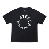 Stella Mccartney T-Shirt tinta unita con Stampa Nero per Bambina TV8P61 NERO STELLA McCARTNEY 