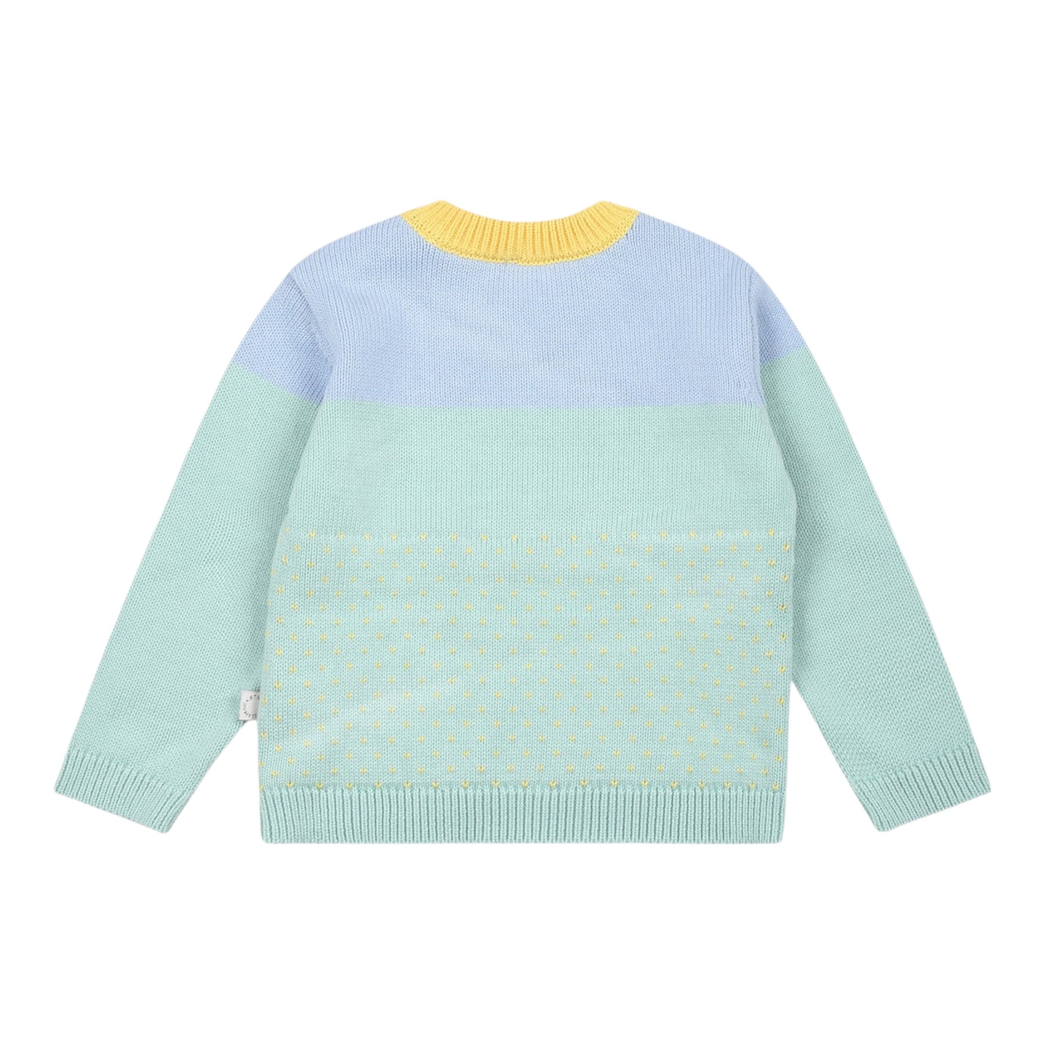 Stella Mccartney Maglia Bicolore con Ricamo Multicolor per Neonato TV9550 MULTICOLOR STELLA McCARTNEY 