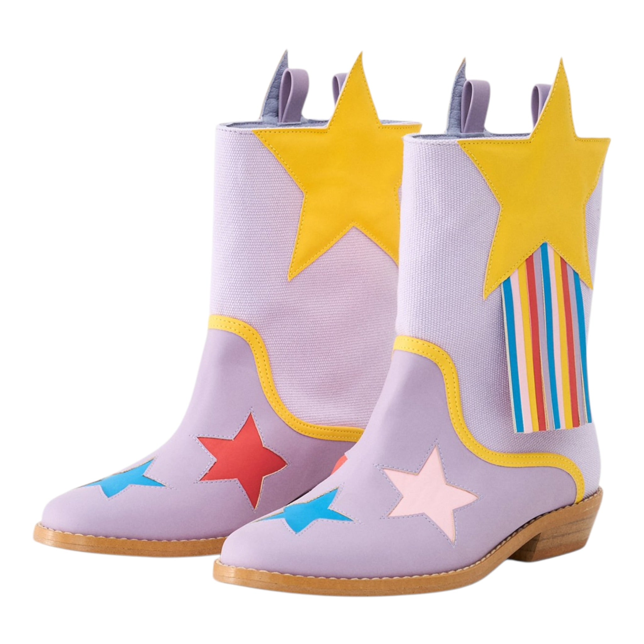 Stella Mccartney Stivali Camperos Stampa Fantasia Lilla per Bambina TW0C06 LILLA STELLA McCARTNEY 