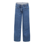 Stella Mccartney Jeans tinta unita con Stampa Azzurro per Bambina TW6E40 AZZURRO STELLA McCARTNEY 