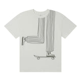 Stella Mccartney T-Shirt Girocollo tinta unita con Stampa Bianco per Bambino TW8Q81 BIANCO STELLA McCARTNEY 