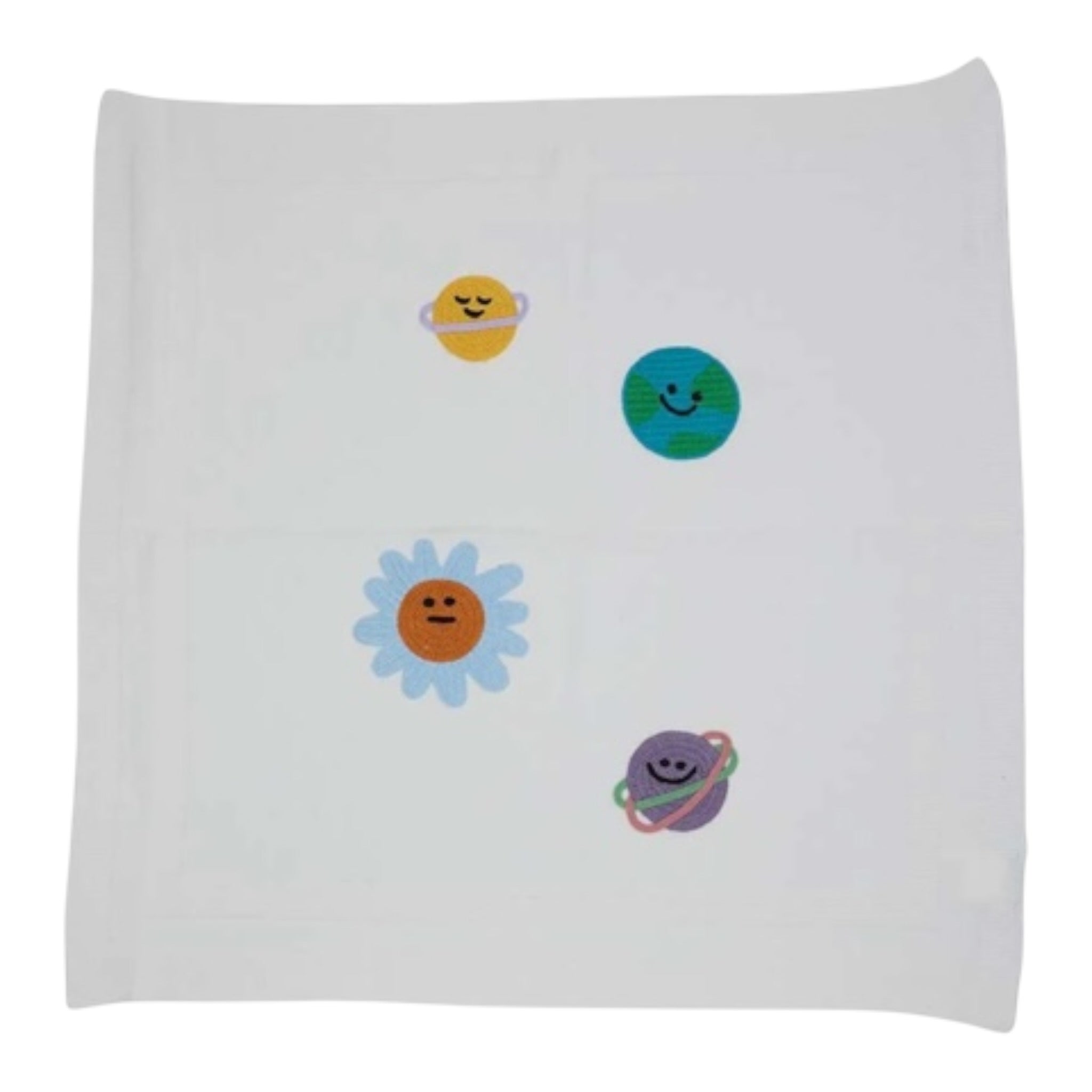 Stella Mccartney Coperta tinta unita con Ricami Panna per Neonata TX0520 PANNA STELLA McCARTNEY 