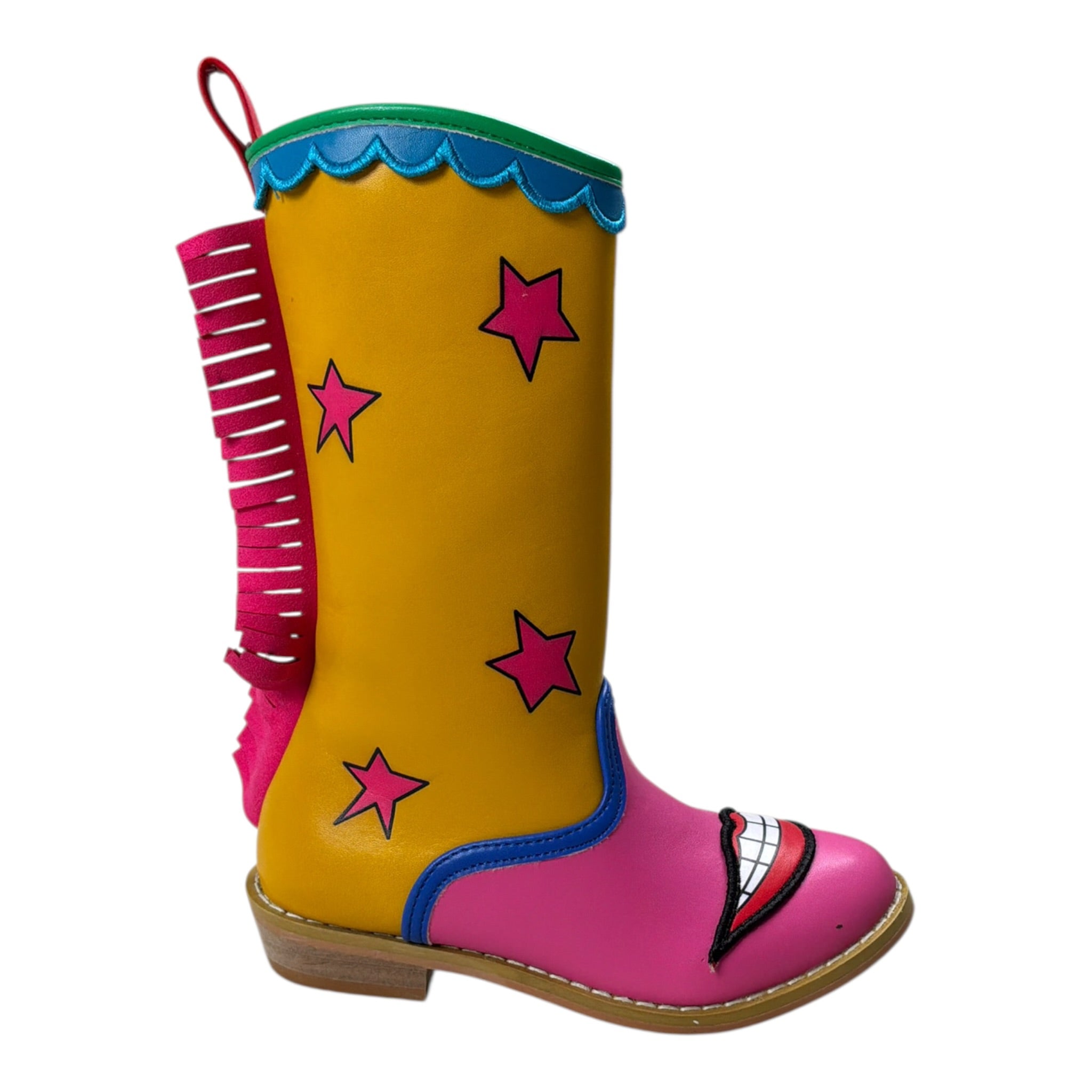 Stella Mccartney Stivali Bicolore Modello Texani Giallo per Bambina TX0B36 GIALLO STELLA McCARTNEY 