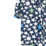Stella Mccartney Abito Manica Lunga tinta unita Stampa Stelle Blu per Neonata TX1B70N BLU STELLA McCARTNEY 