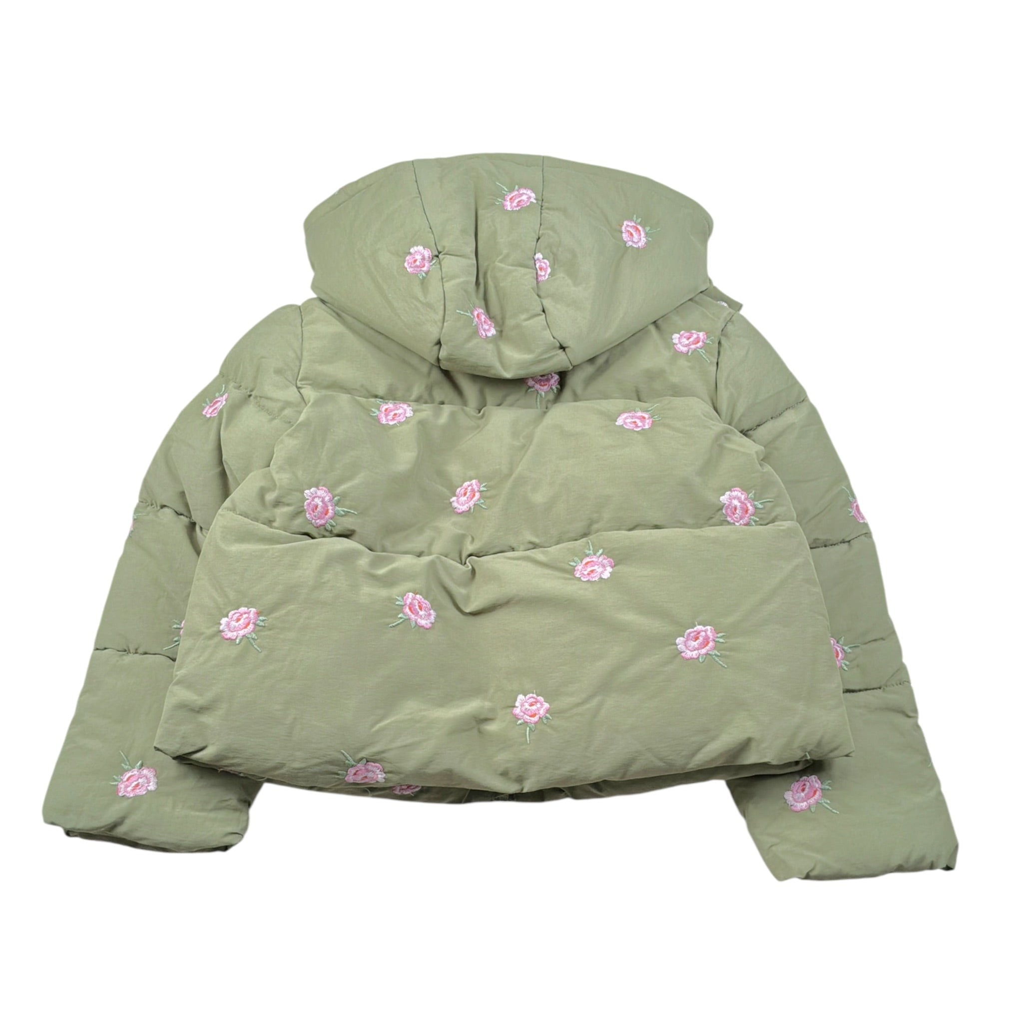 Stella Mccartney Giubbino tinta unita con Zip E Cappuccio Verde per Bambina TX2C77 VERDE STELLA McCARTNEY 