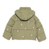 Stella Mccartney Giubbino tinta unita con Cappuccio E Ricami Verde per Bambina TX2C7 VERDE STELLA McCARTNEY 
