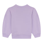 Stella Mccartney Felpa Chiusa Girocollo tinta unita con Stampa Lilla per Neonata TX4020 LILLA STELLA McCARTNEY 