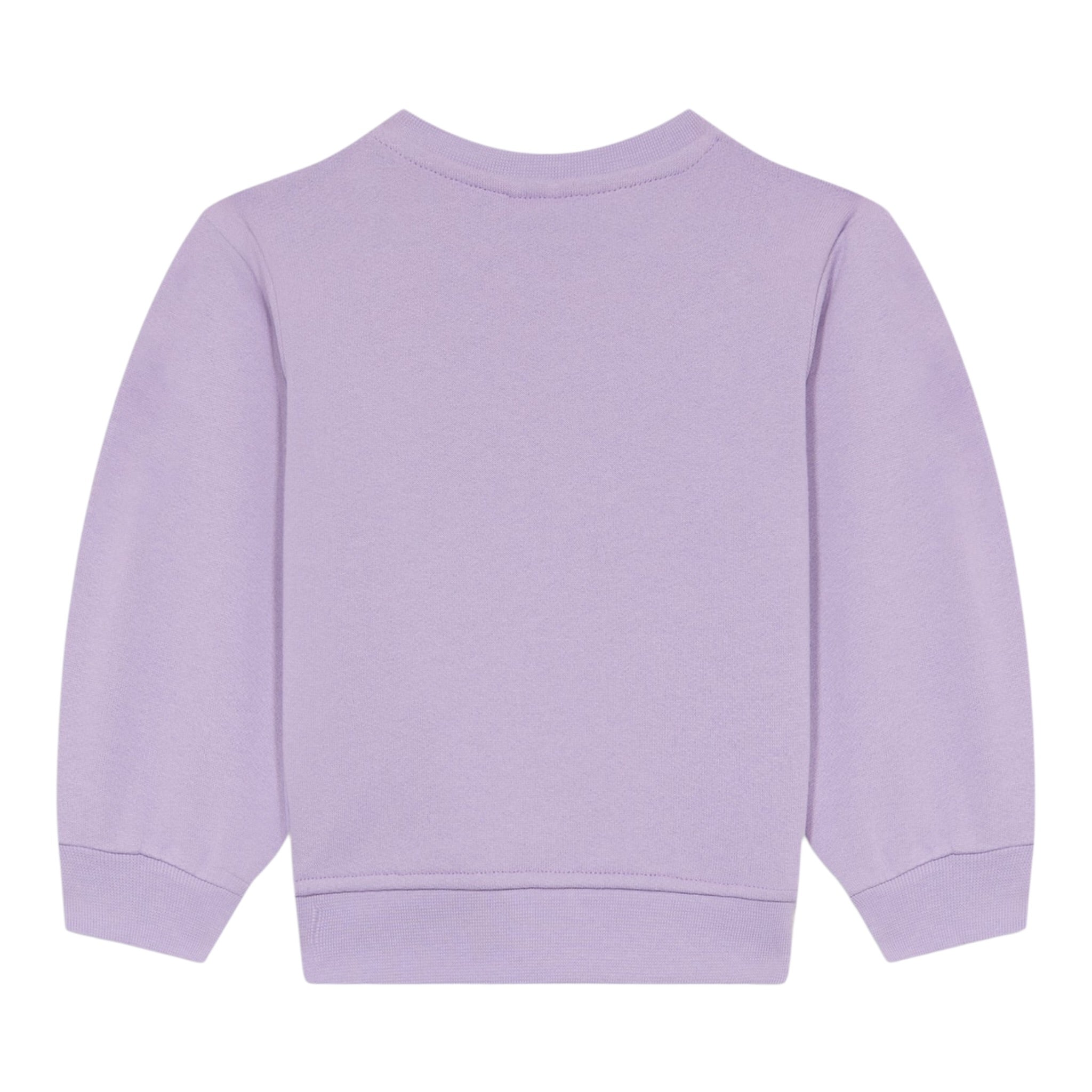 Stella Mccartney Felpa Chiusa Girocollo tinta unita con Stampa Lilla per Neonata TX4020 LILLA STELLA McCARTNEY 