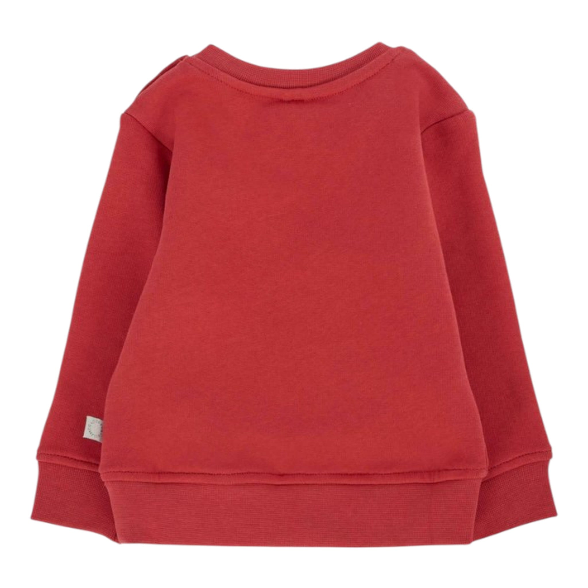 Stella Mccartney Felpa Chiusa Girocollo tinta unita con Stampa Rosso per Neonato TX4560 ROSSO STELLA McCARTNEY 