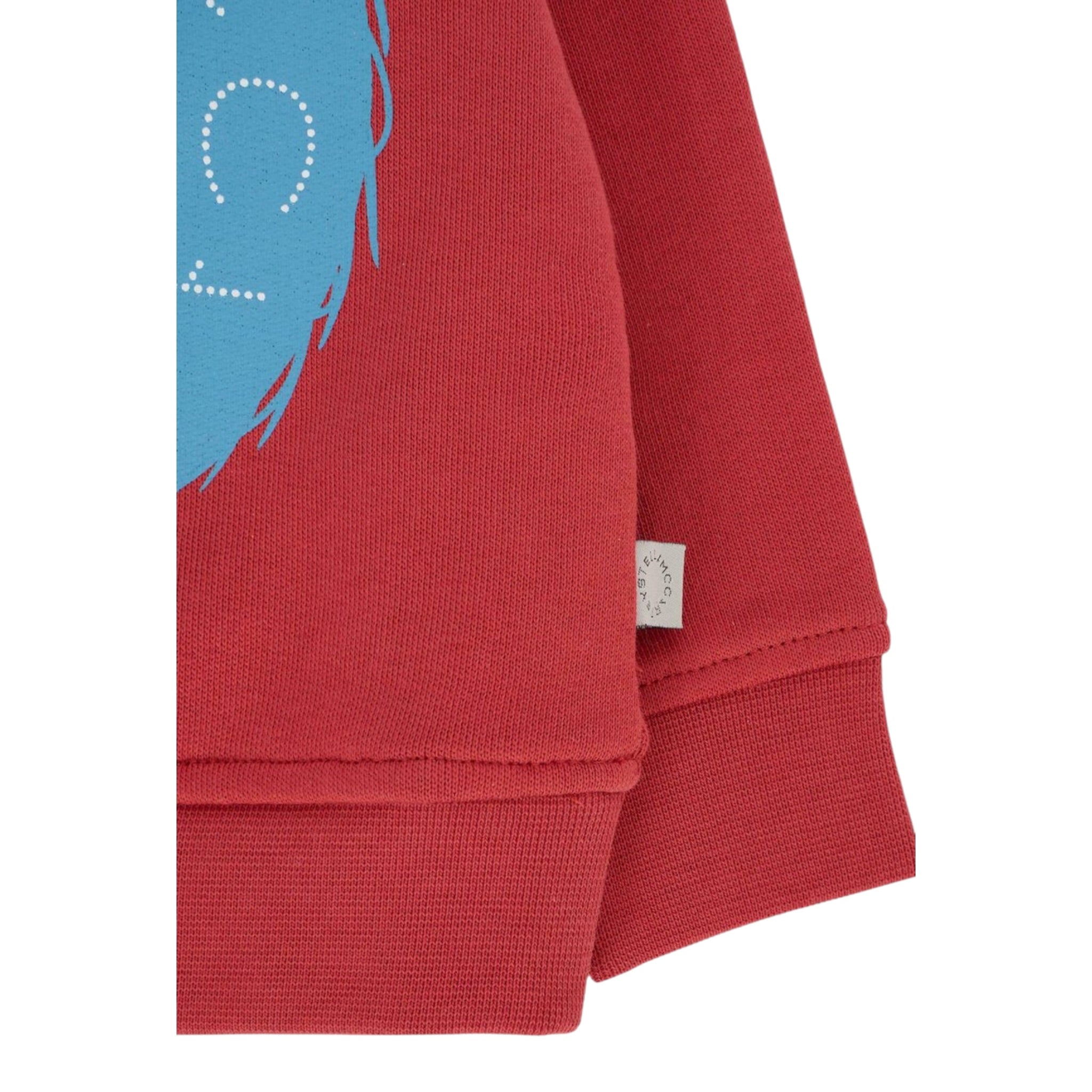 Stella Mccartney Felpa Chiusa Girocollo tinta unita con Stampa Rosso per Neonato TX4560 ROSSO STELLA McCARTNEY 