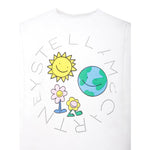 Stella Mccartney Felpa Chiusa Girocollo tinta unita con Stampe Panna per Bambina TX4A30 PANNA STELLA McCARTNEY 