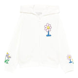 Stella Mccartney Felpa con Zip E Cappuccio tinta unita Bianco per Bambina TX4A40X BIANCO STELLA McCARTNEY 