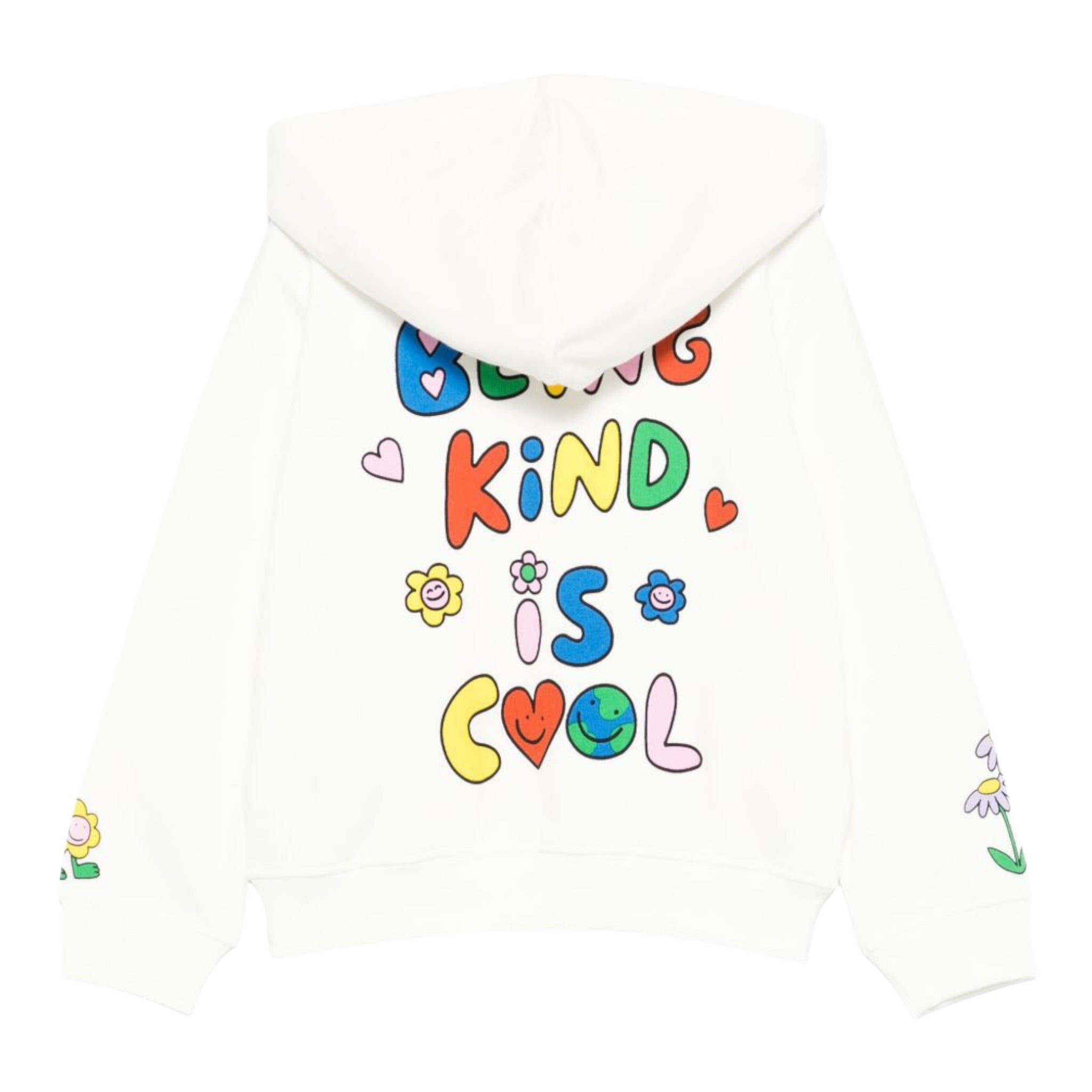 Stella Mccartney Felpa con Zip E Cappuccio tinta unita Bianco per Bambina TX4A40X BIANCO STELLA McCARTNEY 