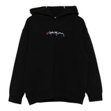 Stella Mccartney Felpa Chiusa con Cappuccio tinta unita con Logo Nero per Bambina TX4C40 NERO STELLA McCARTNEY 