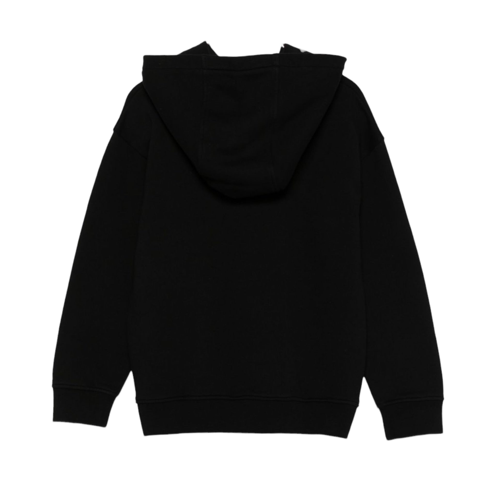 Stella Mccartney Felpa Chiusa con Cappuccio tinta unita con Logo Nero per Bambina TX4C40 NERO STELLA McCARTNEY 