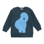 Stella Mccartney Felpa Chiusa Girocollo tinta unita con Stampa Blu per Neonato TX4Q50 BLU STELLA McCARTNEY 