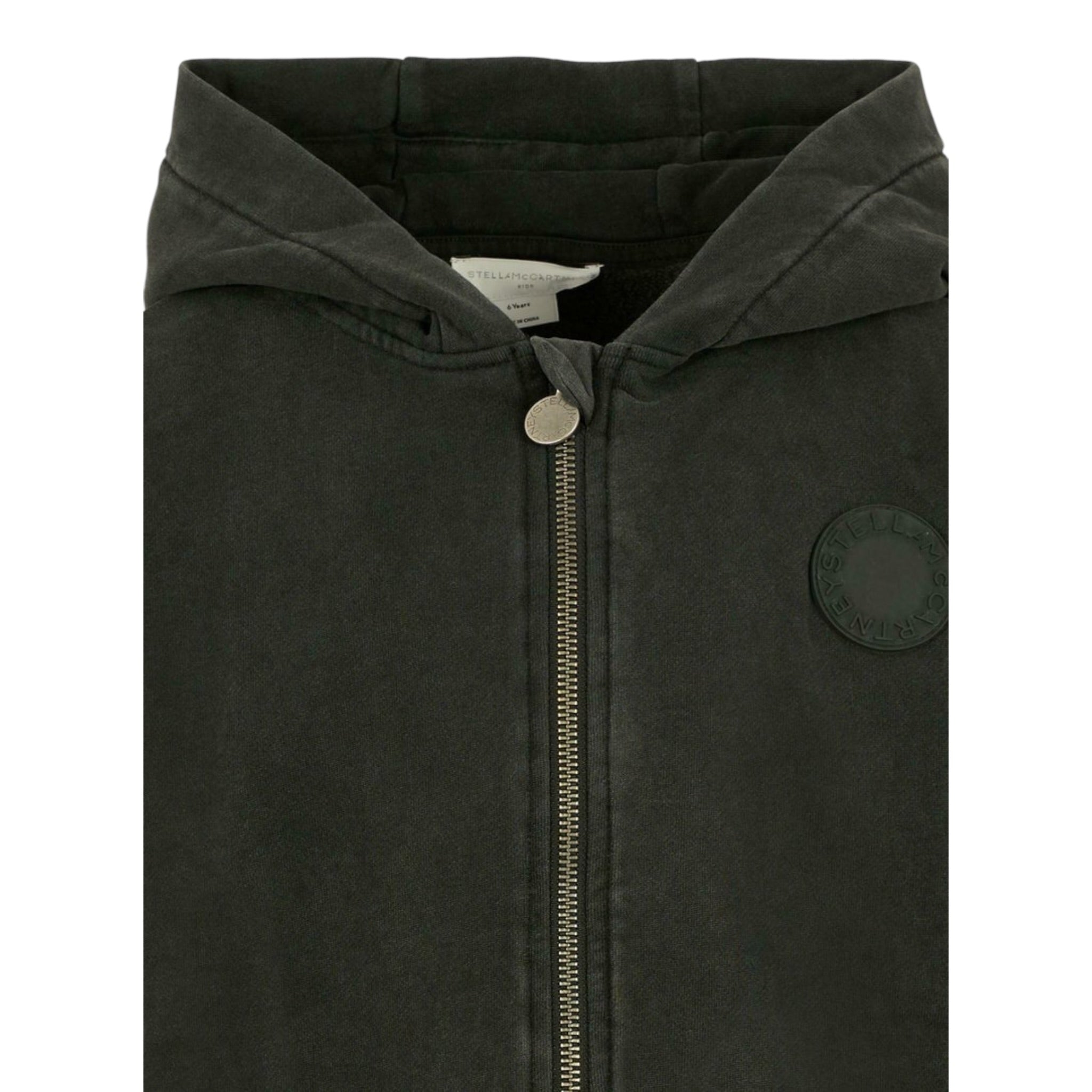 Stella Mccartney Felpa con Zip E Cappuccio tinta unita Nero per Bambino TX4R60 NERO STELLA McCARTNEY 