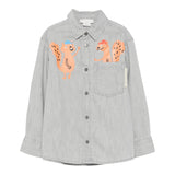 Stella Mccartney Camicia Manica Lunga tinta unita con Stampe Grigio per Neonato TX5P10 GRIGIO STELLA McCARTNEY 