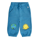 Stella Mccartney Pantalone Tuta tinta unita con Stampe Blu per Neonato TX6530 BLU STELLA McCARTNEY 