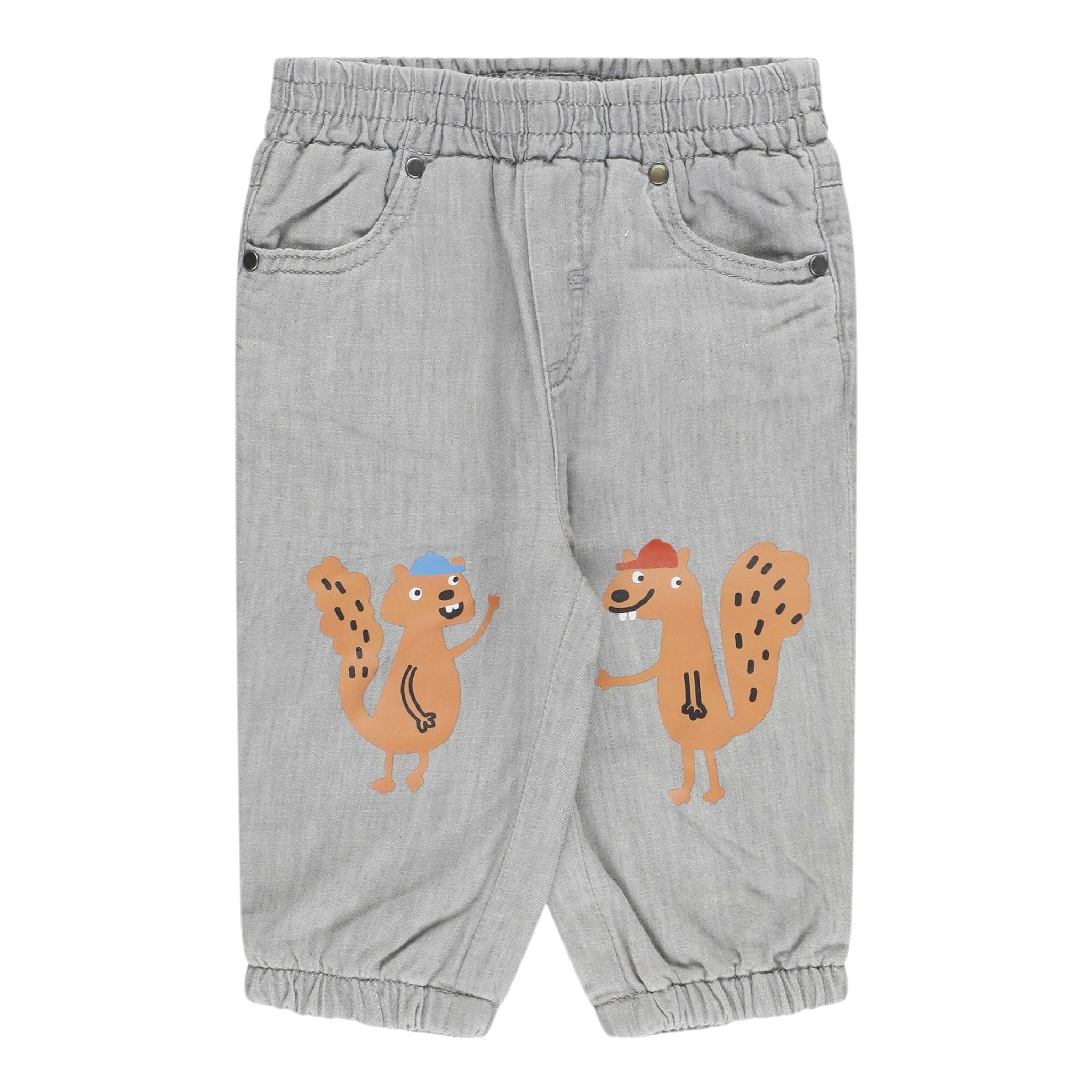 Stella Mccartney Pantalone tinta unita con Elastico In Vita Grigio per Neonato TX6580 GRIGIO STELLA McCARTNEY 