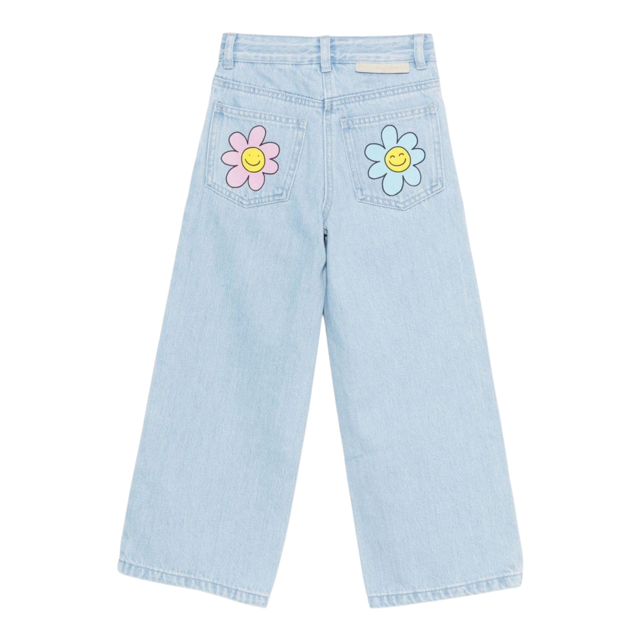 Stella Mccartney Jeans tinta unita Modello Palazzo Azzurro per Bambina TX6A00X AZZURRO STELLA McCARTNEY 