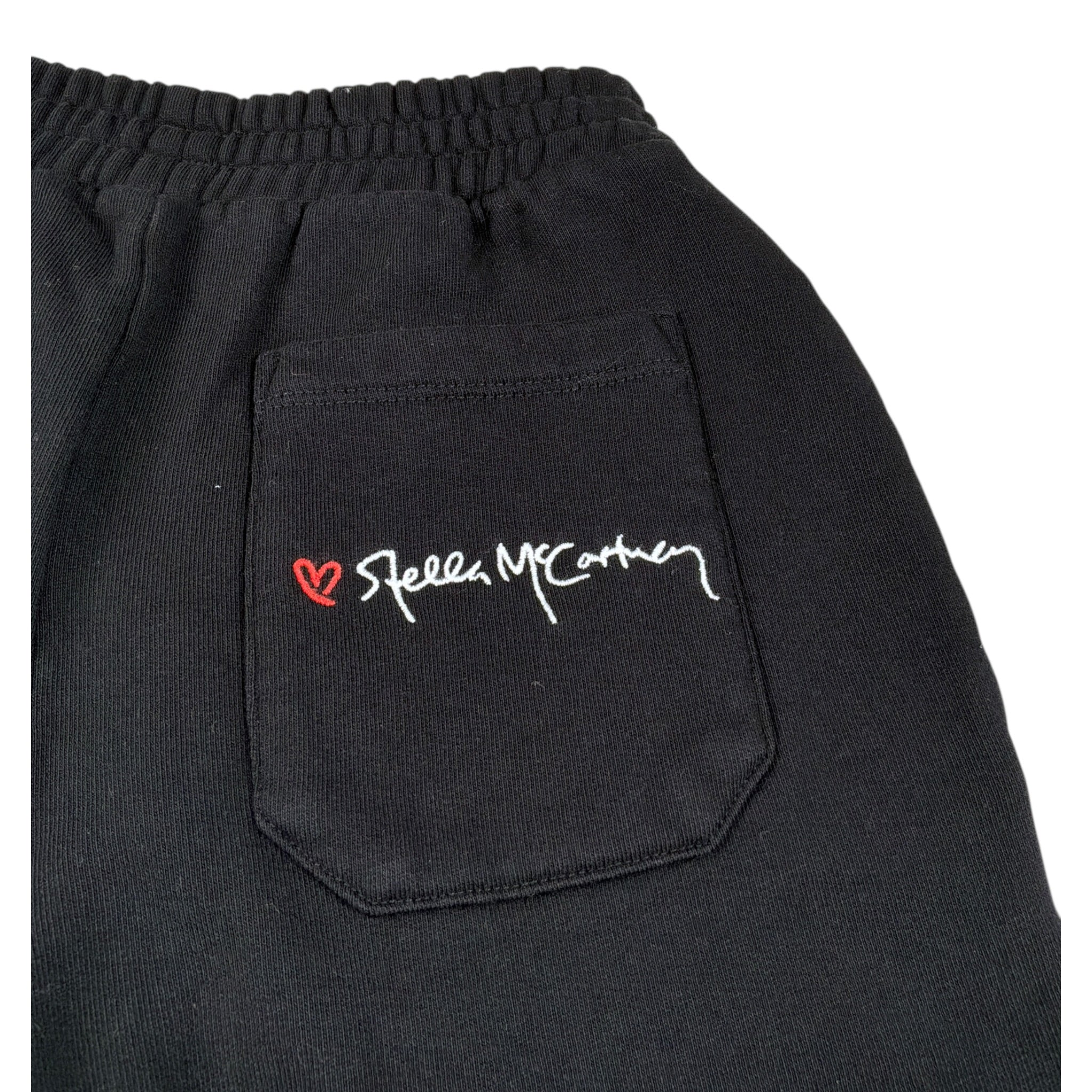 Stella Mccartney Pantalone Tuta tinta unita con Logo Nero per Bambina TX6D00 NERO STELLA McCARTNEY 