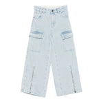 Stella Mccartney Jeans tinta unita Modello Palazzo Azzurro per Bambina TX6D30 AZZURRO STELLA McCARTNEY 