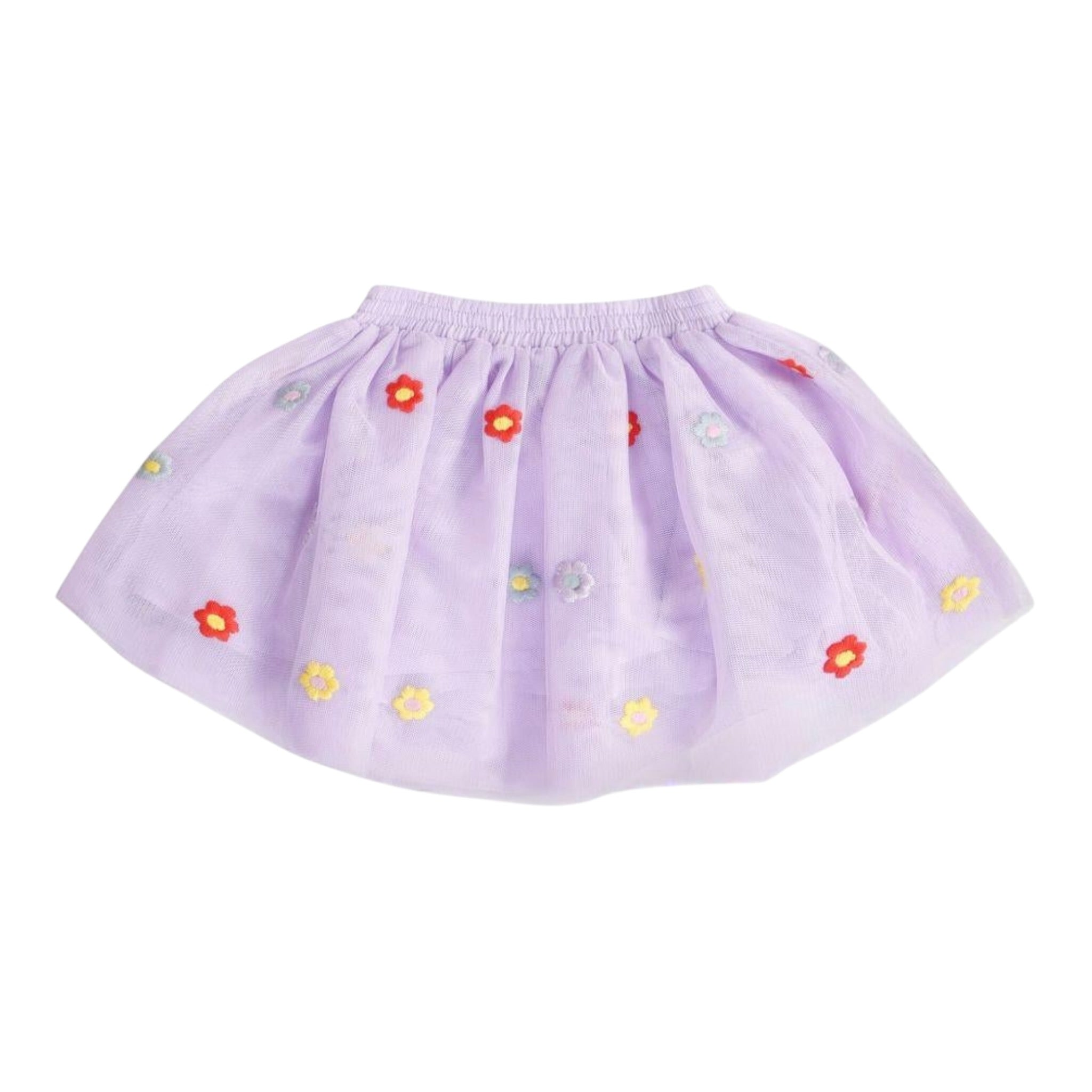 Stella Mccartney Gonna tinta unita In Tulle E Ricami Lilla per Neonata TX7001 LILLA STELLA McCARTNEY 