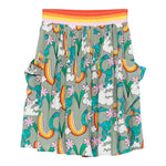 Stella Mccartney Gonna Stampa Fantasia con Elastico In Vita Verde per Neonata TX7A21N VERDE STELLA McCARTNEY 